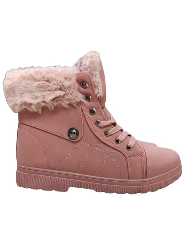 Pink Boots with Fur