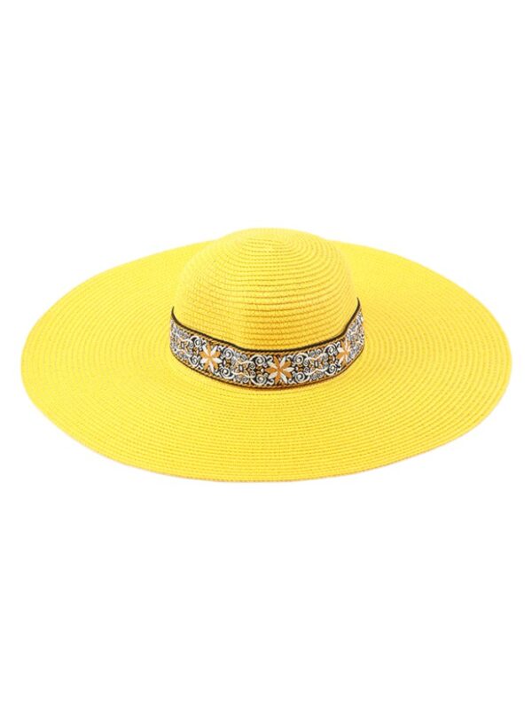 Cappello da spiaggia giallo