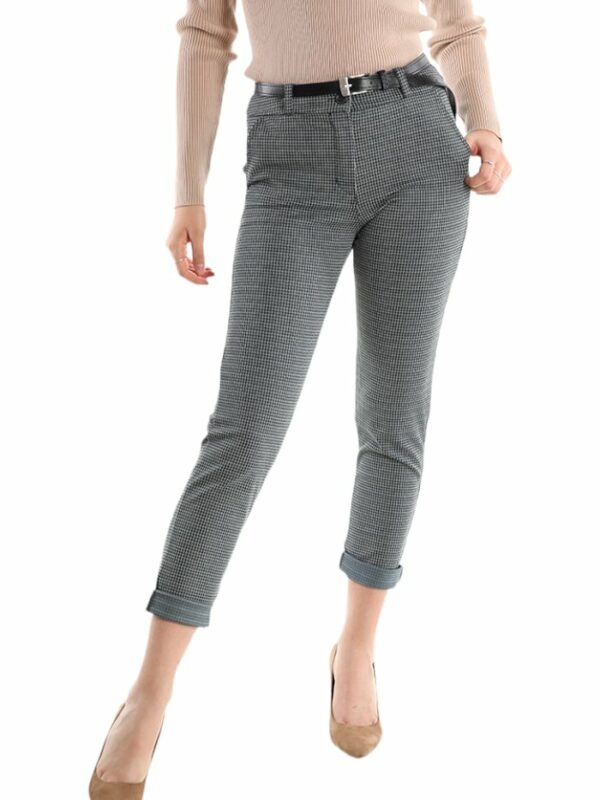 Women's Skinny Checkered Pants